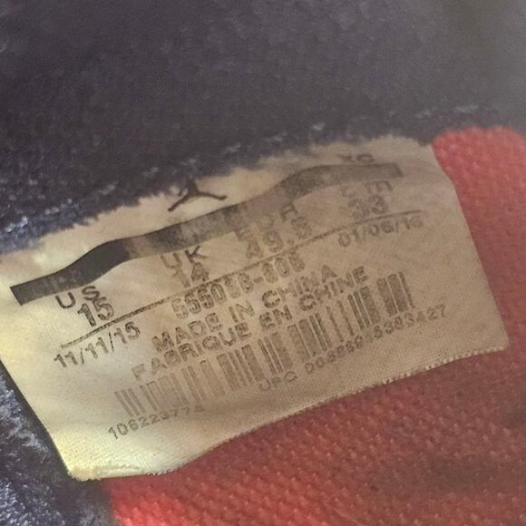 Nike Red & Navy Blue Air Jordan 1 Retro High OG David Letterman Sneaker - Picture 11 of 11